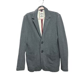 VINTAGE ROOTS CANADA Gray Blazer Business Casual Jacket Oversize Small Cotton